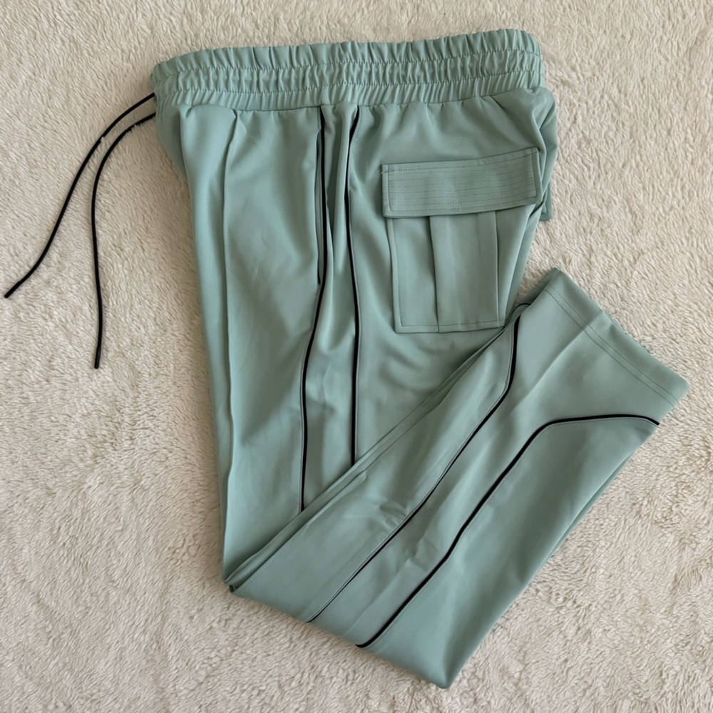 Men’s Richie Le Premium Track Pants, Size Large, Mint Green, NWT